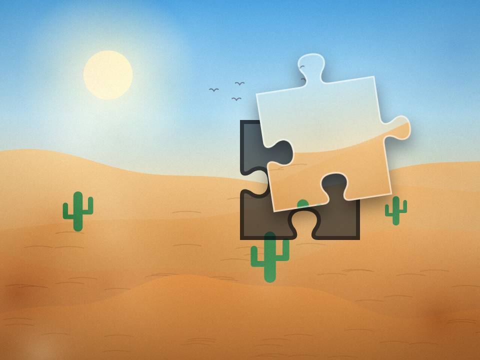 Golden dunes, an original illustration