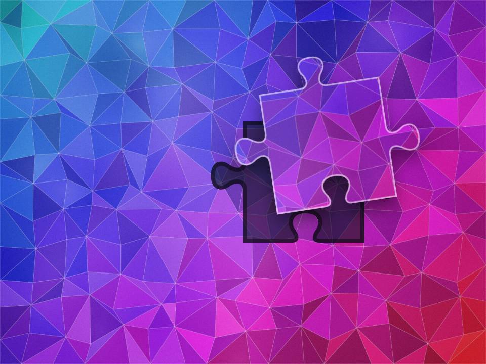 Crystal mosaic, an original illustration