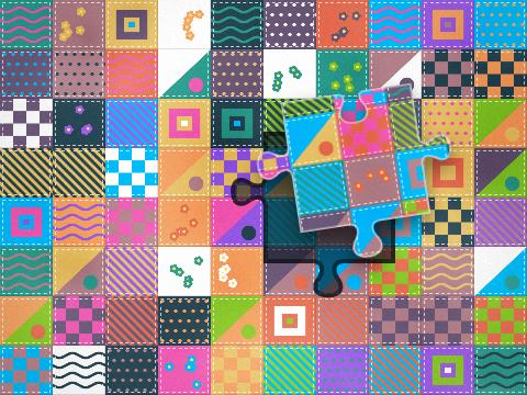 Patchwork quilt, an original illustration