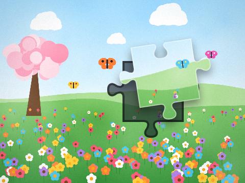 Spring meadow, an original illustration
